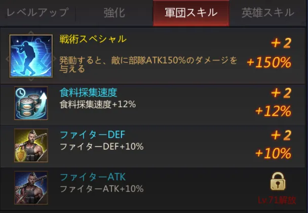 軍団スキル