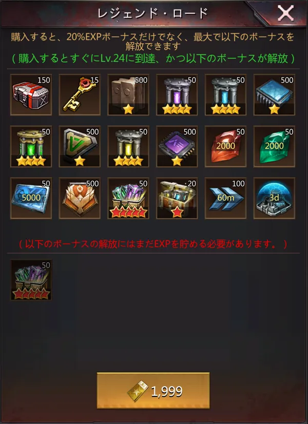 第2段階1,999金券